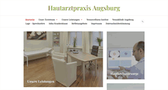 Desktop Screenshot of hautarztpraxis-augsburg.de
